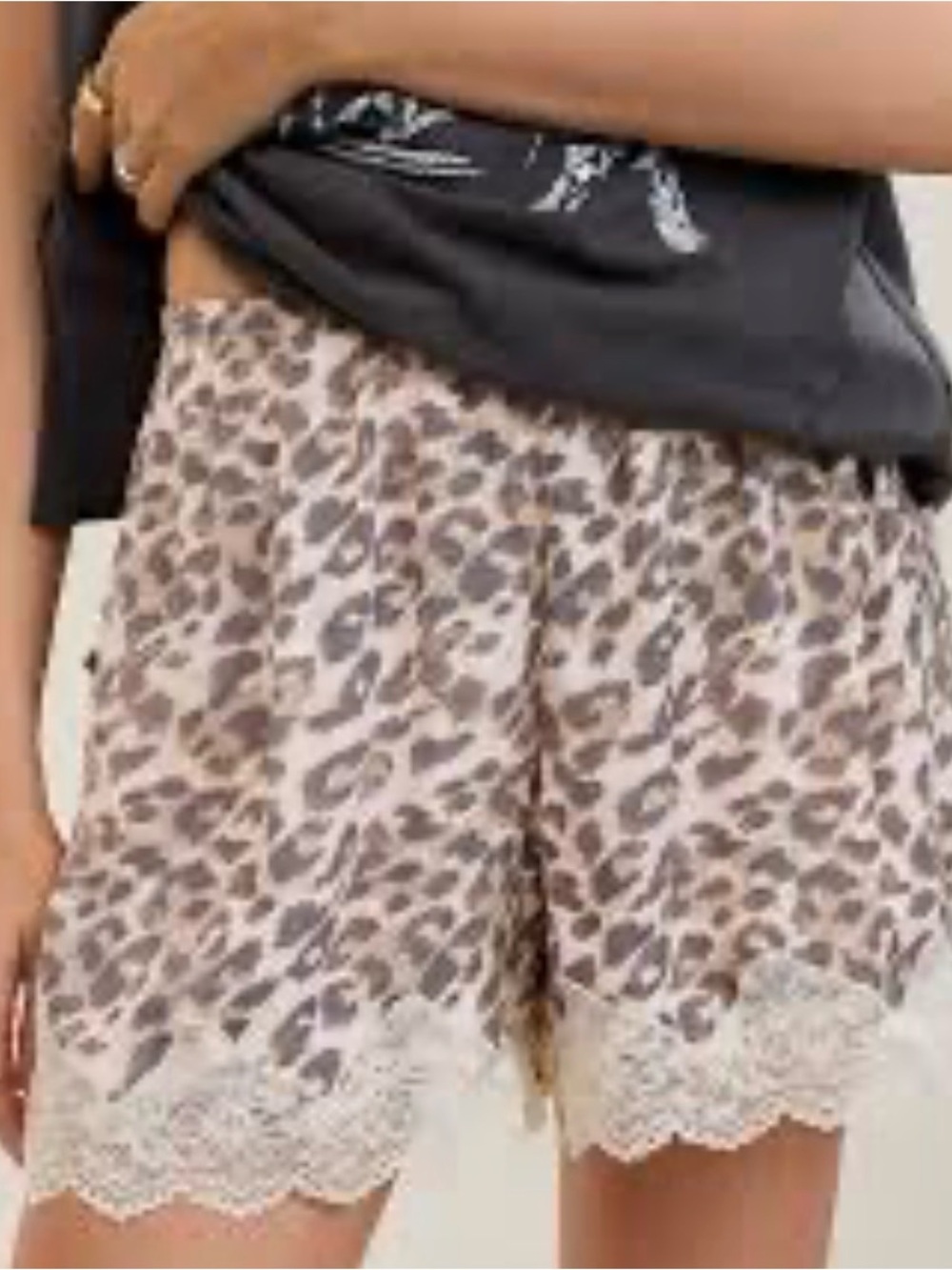 Aerie Night Out Satin Lace Boxer NWT